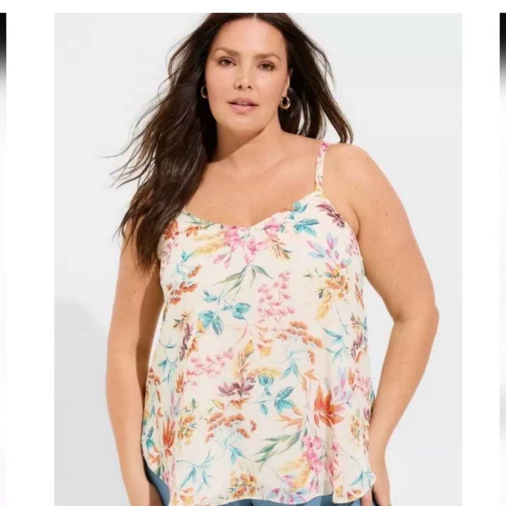 Torrid Floral Print Tank Top size 3